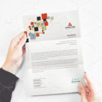 طرح وکتور سربرگ شرکتی کد pan-102