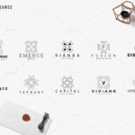 مجموعه 30 عددی لوگو های Vintage Elegance