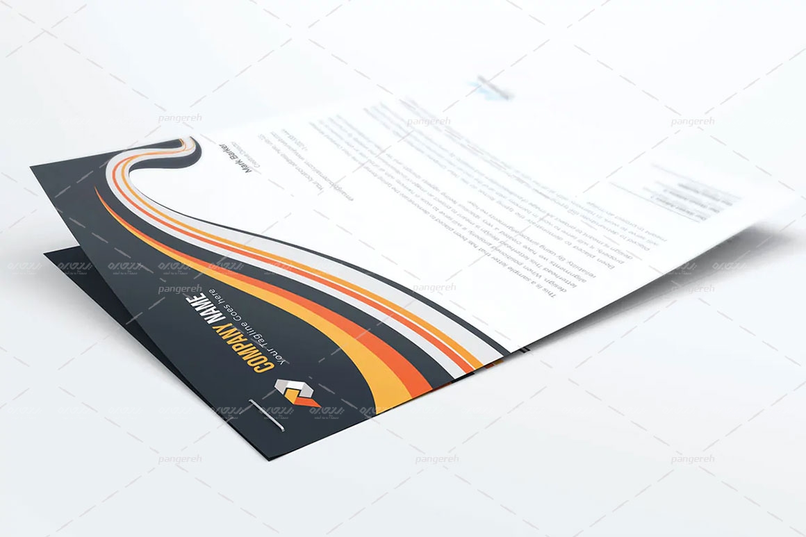 طرح وکتور سربرگ شرکتی کد pan-104