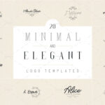 مجموعه 20 عددی لوگو های مینیمال کد pan-100