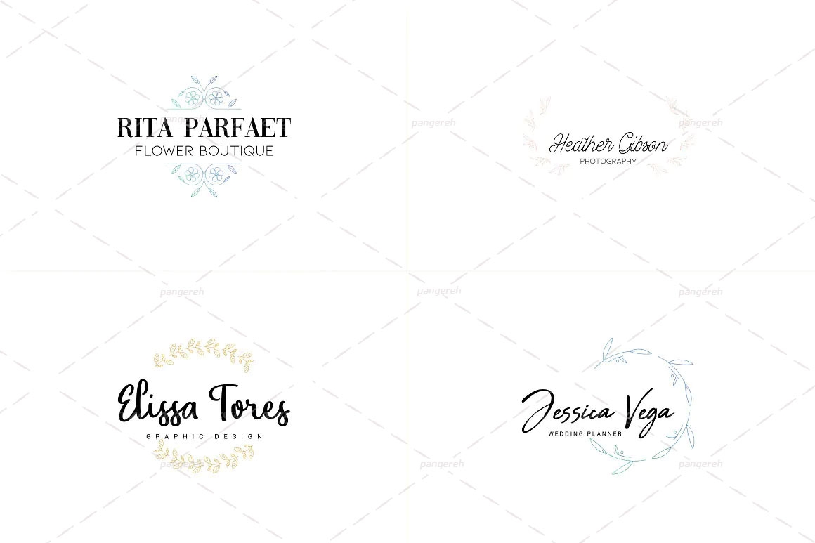 مجموعه 20 عددی لوگو های مینیمال کد pan-100