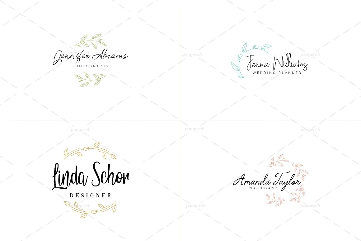 مجموعه 20 عددی لوگو های مینیمال کد pan-100