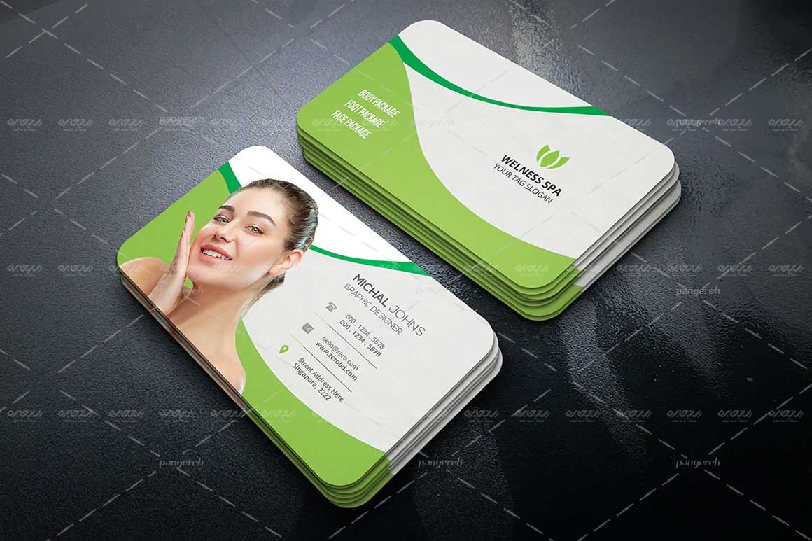 طرح لایه باز کارت ویزیت سالن آرایشی کد pan-103