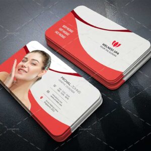 طرح لایه باز کارت ویزیت سالن آرایشی کد pan-103