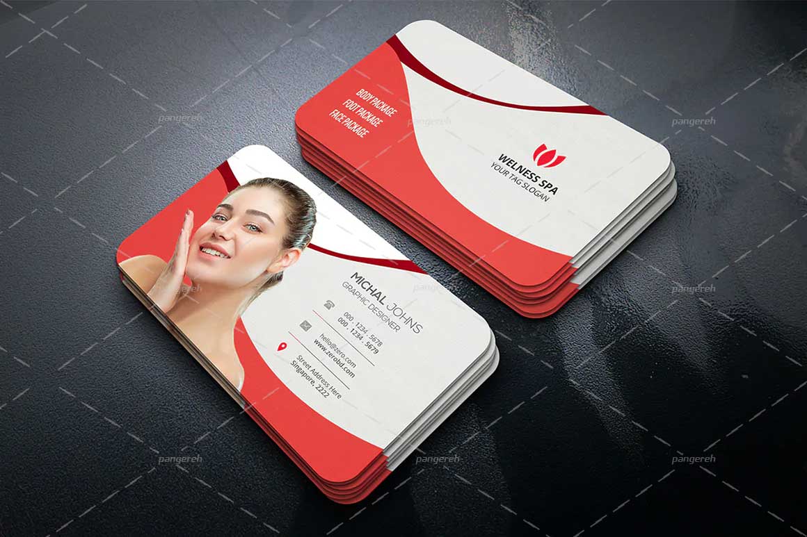 طرح لایه باز کارت ویزیت سالن آرایشی کد pan-103