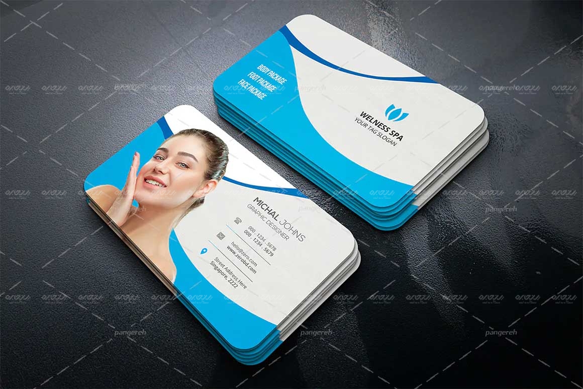 طرح لایه باز کارت ویزیت سالن آرایشی کد pan-103