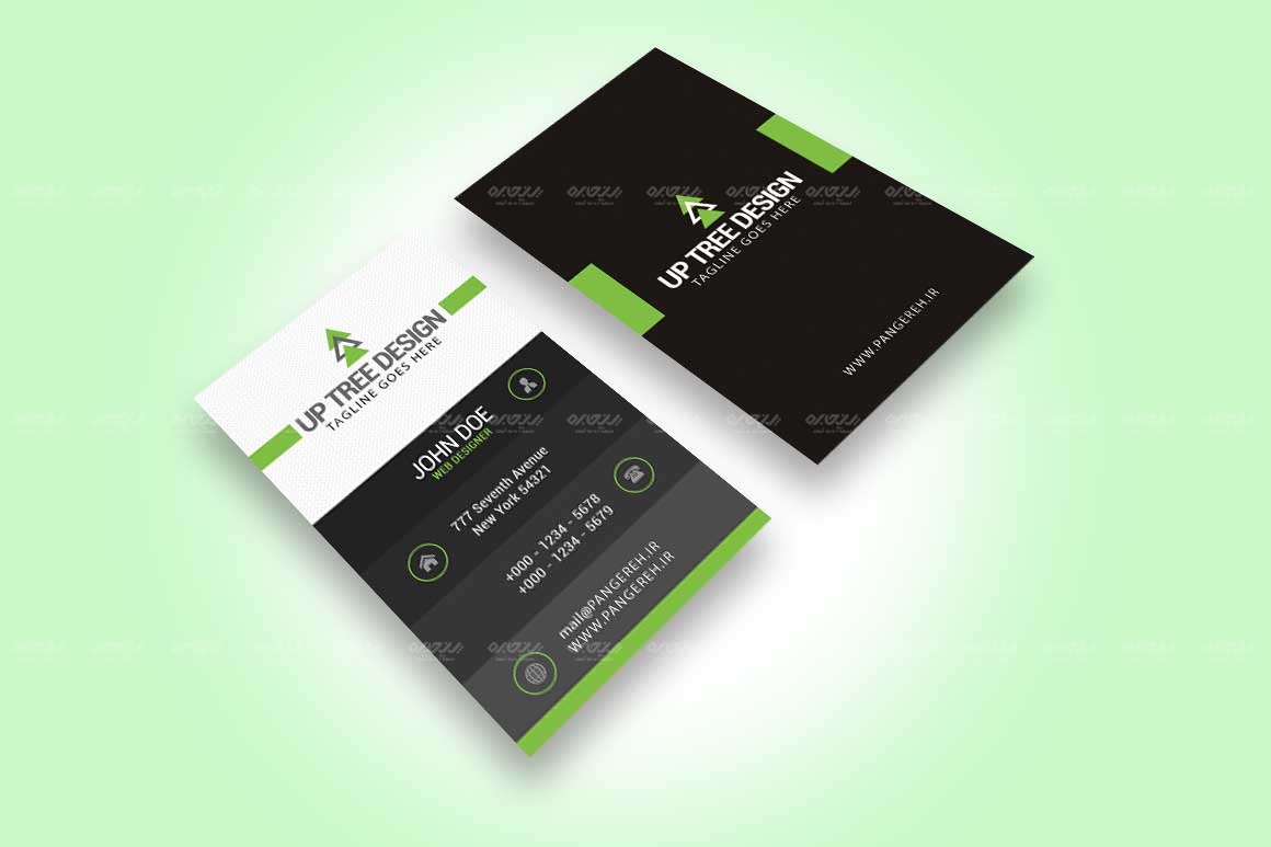 طرح لایه باز کارت ویزیت آژانس خلاق کد 114