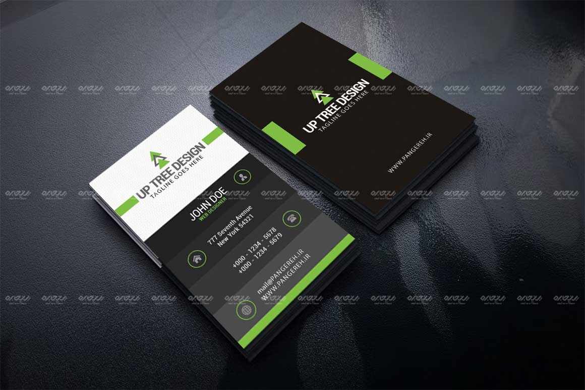 طرح لایه باز کارت ویزیت آژانس خلاق کد 114