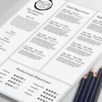 طرح لایه باز رزومه خلاقانه کد 111