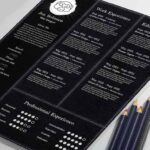 طرح لایه باز رزومه خلاقانه کد 111