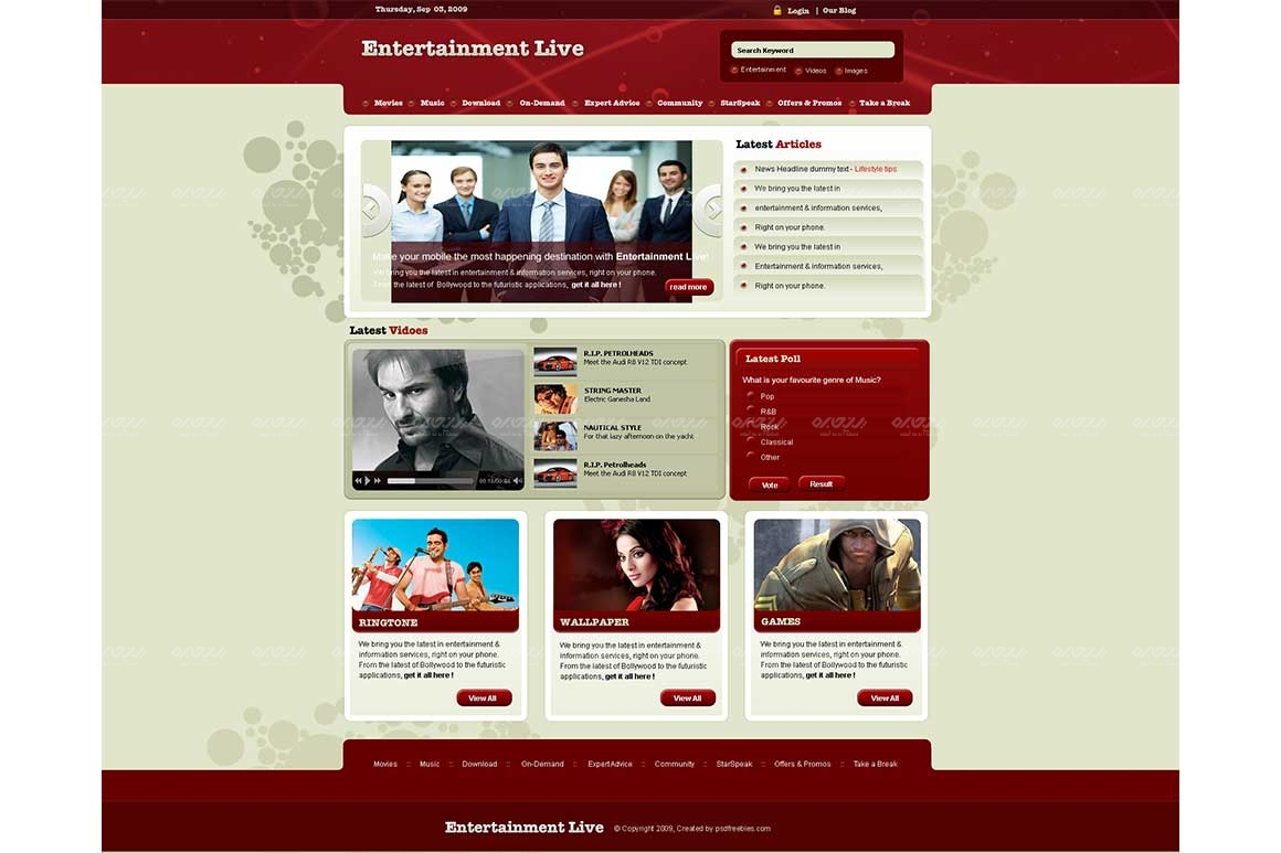 قالب لایه باز وبسایت چند منظوره کد 109