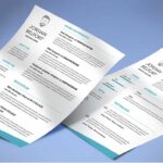 طرح لایه باز رزومه توسعه دهنده وب کد 107