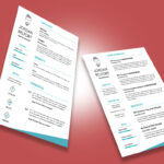 طرح لایه باز رزومه توسعه دهنده وب کد 107