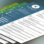 طرح لایه باز رزومه طراح گرافیک کد 106