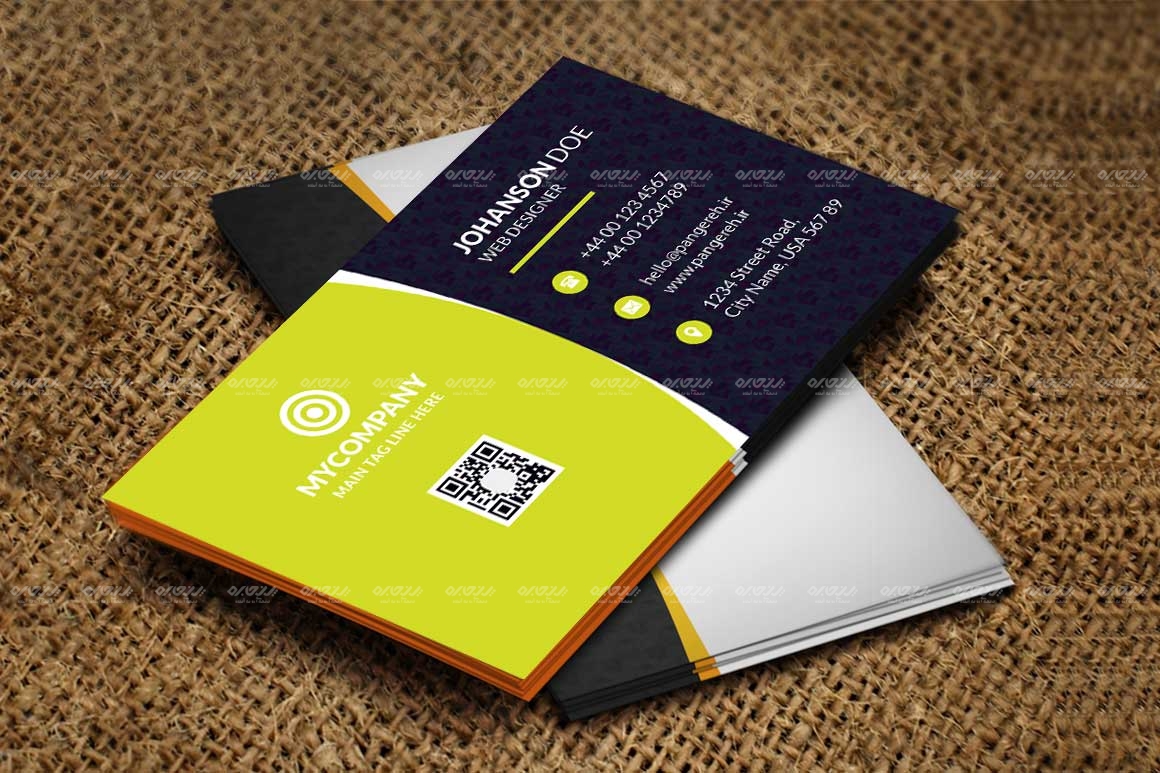 طرح لایه باز کارت ویزیت شرکتی کد 119