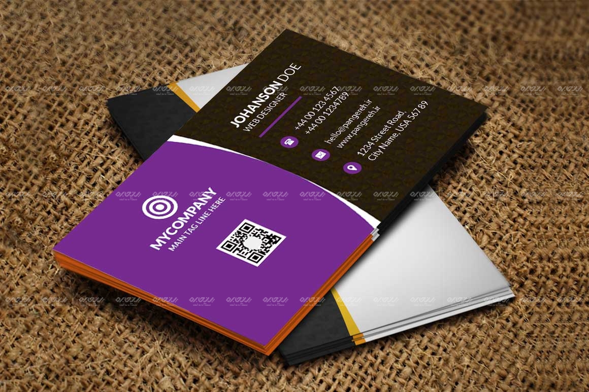 طرح لایه باز کارت ویزیت شرکتی کد 119