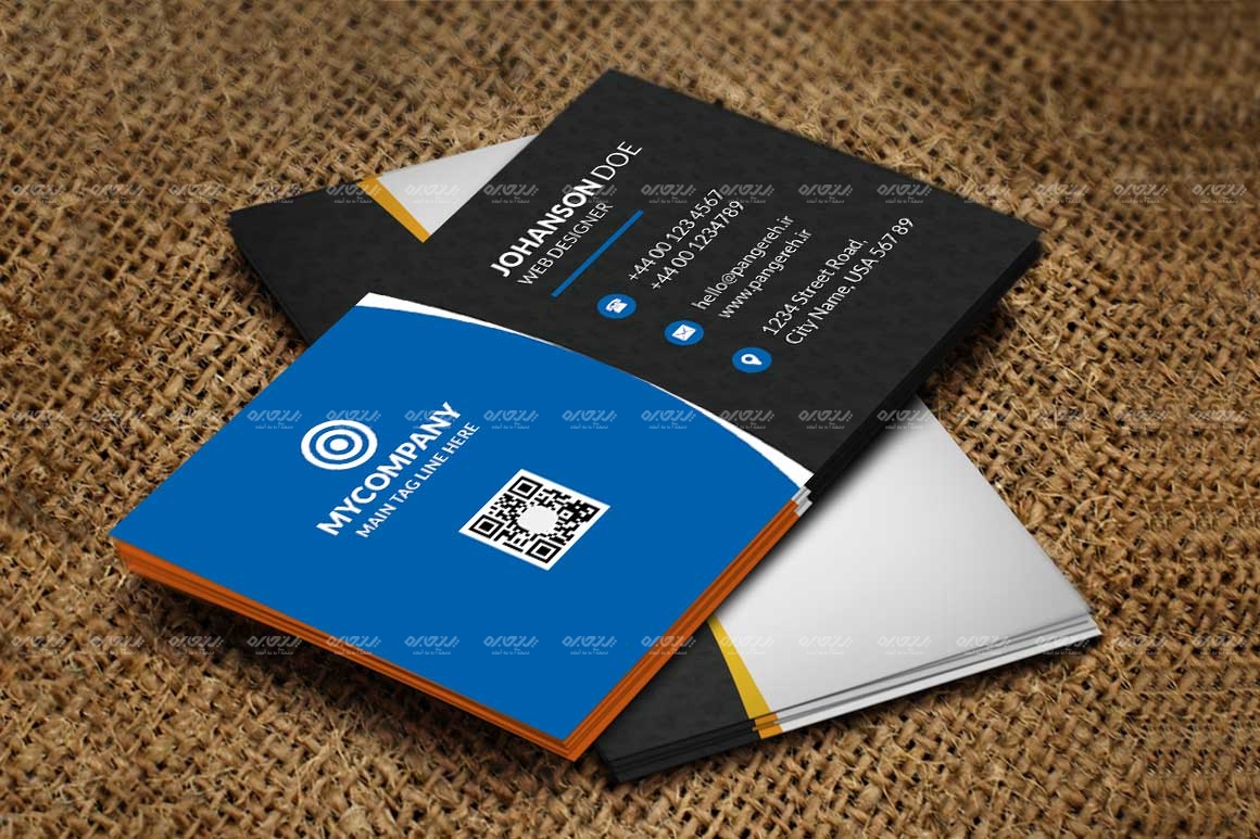 طرح لایه باز کارت ویزیت شرکتی کد 119