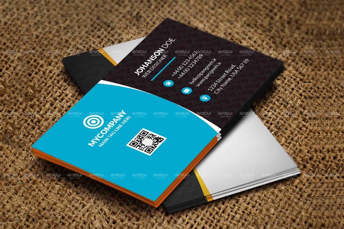 طرح لایه باز کارت ویزیت شرکتی کد 119