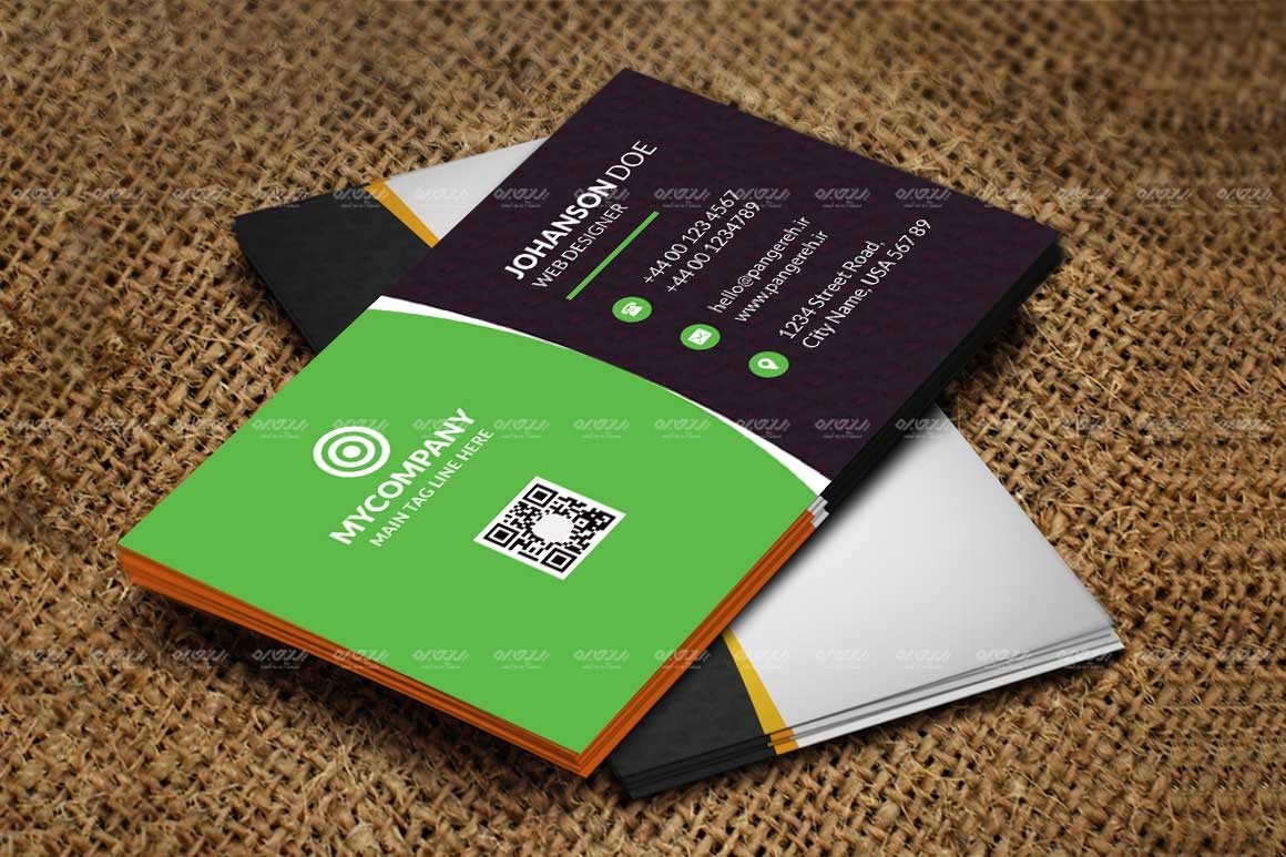 طرح لایه باز کارت ویزیت شرکتی کد 119