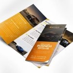 طرح لایه باز بروشور خدمات خودرو کد 127