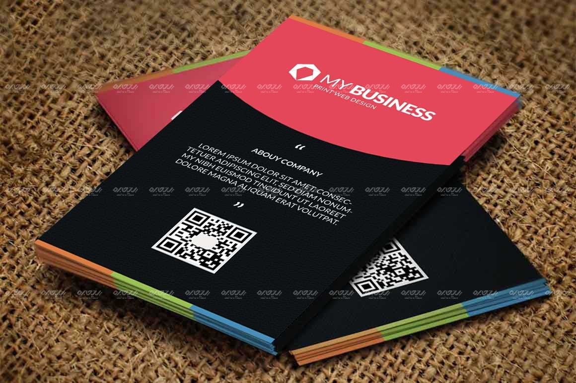 طرح لایه باز کارت ویزیت شرکتی کد 117