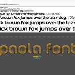 فونت انگلیسی پائولا 123