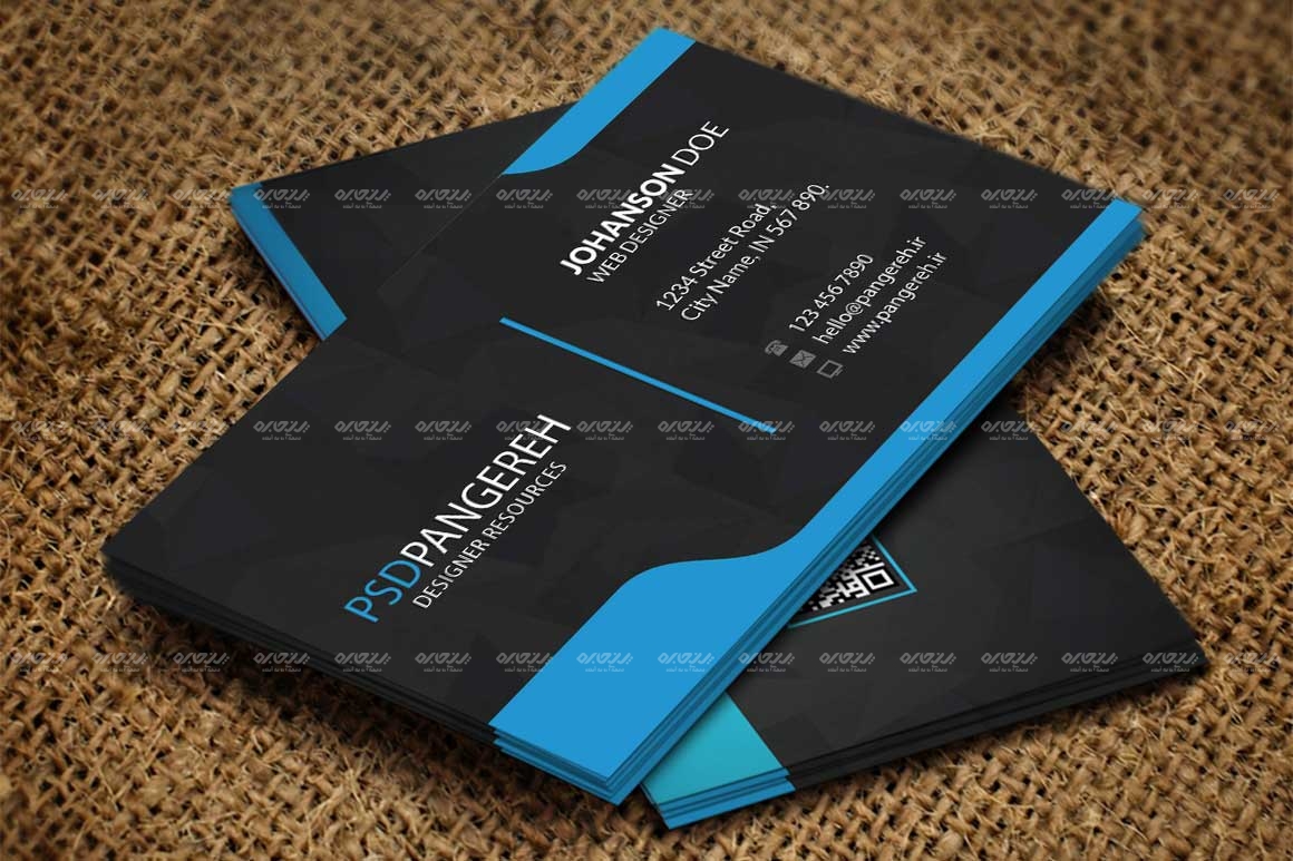 طرح لایه باز کارت ویزیت شرکتی کد 118