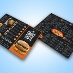 طرح لایه باز بروشور فست فوود کد 126