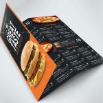 طرح لایه باز بروشور فست فوود کد 126