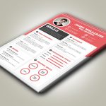 طرح لایه باز رزومه خلاقانه کد 121