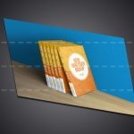 طرح قالب موکاپ کتاب جلد سخت 129