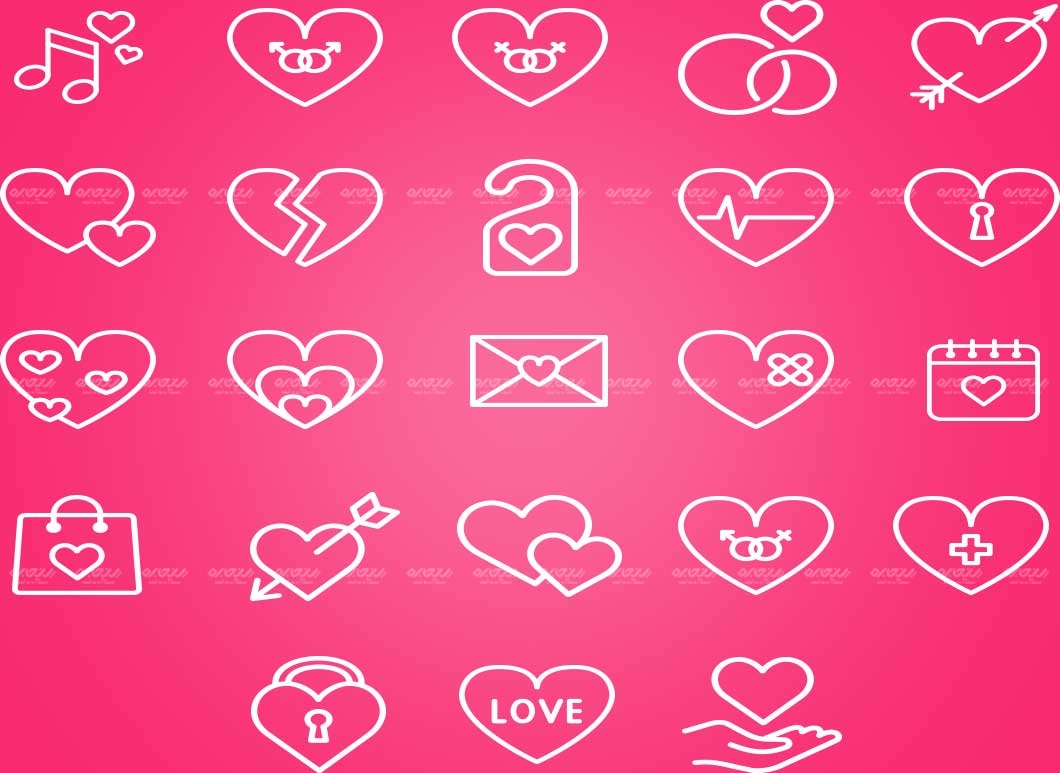 مجموعه 2۰ آیکون عاشقانه کد 146