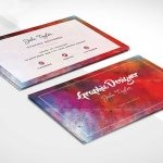 طرح لایه باز کارت ویزیت انتزاعی کد 139