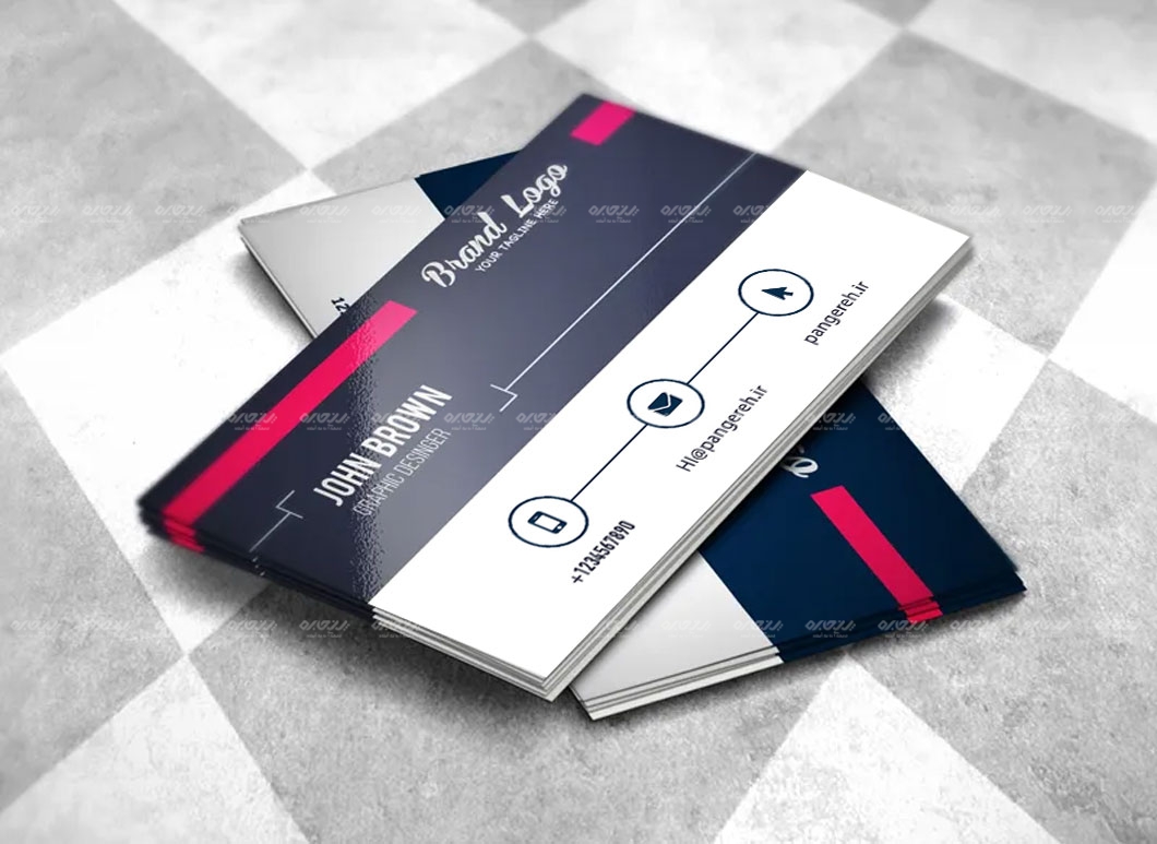 طرح لایه باز کارت ویزیت شرکتی کد 144