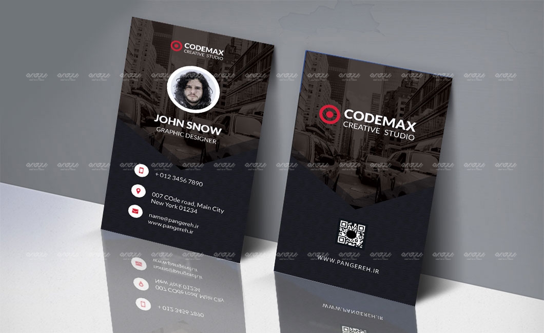 طرح لایه باز کارت ویزیت شرکتی کد 142